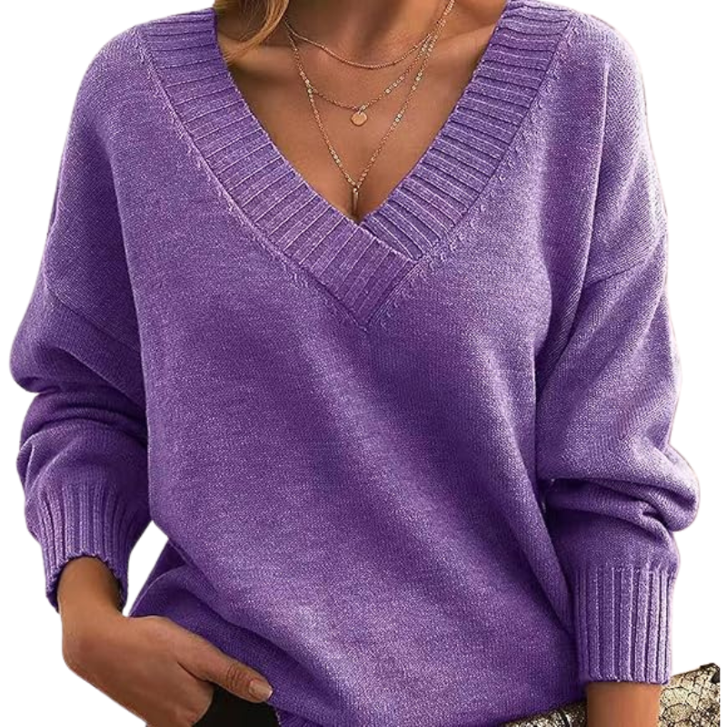 Mila – Women’s Chic V-Neck Sweater