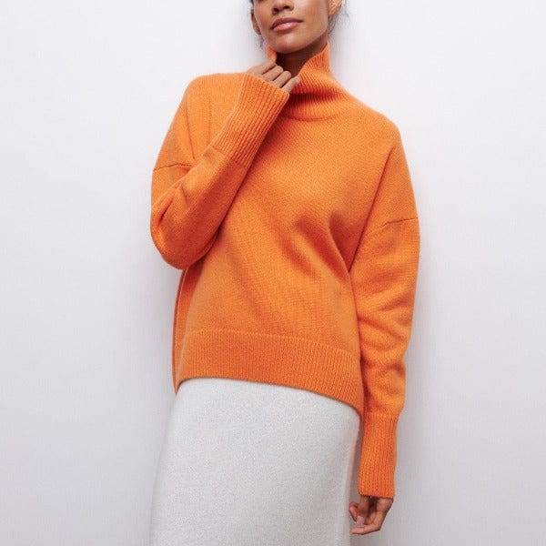 Clara – Women’s Classic Turtleneck Sweater for Autumn