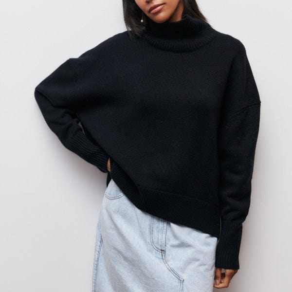 Clara – Women’s Classic Turtleneck Sweater for Autumn