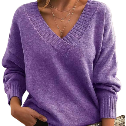 Mila – Women’s Chic V-Neck Sweater