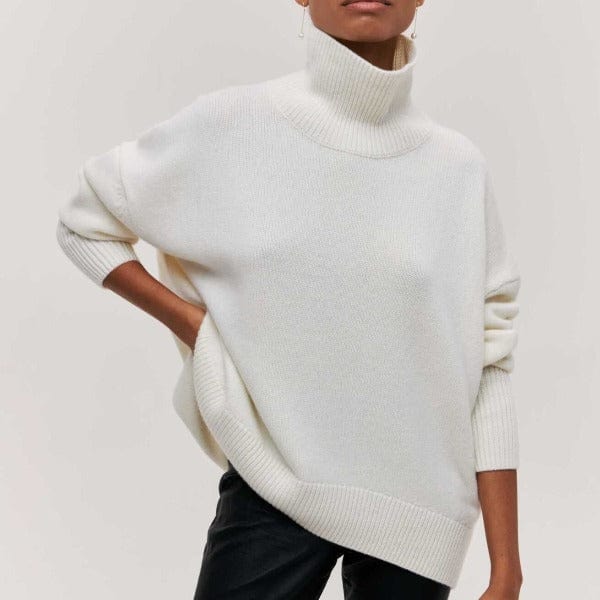 Clara – Women’s Classic Turtleneck Sweater for Autumn